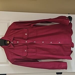 Cabelas Men's Long Sleeve Red Shirt, XL Tall